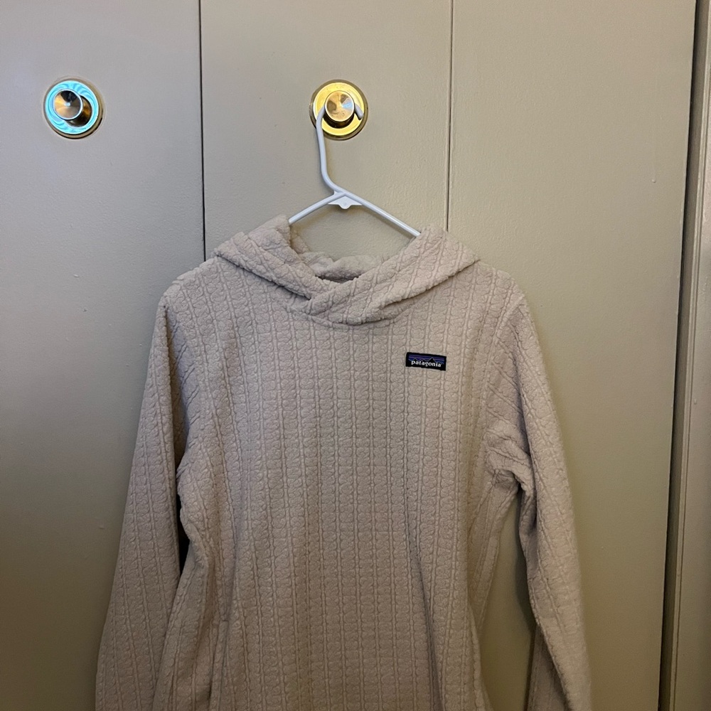 Patagonia Light Tan Knit Hoodie